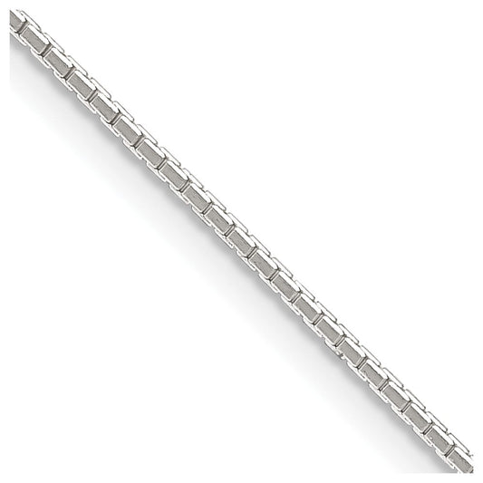 Sterling Silver .9mm 8 Sided Diamond-cut Mirror Box ChainQPE36