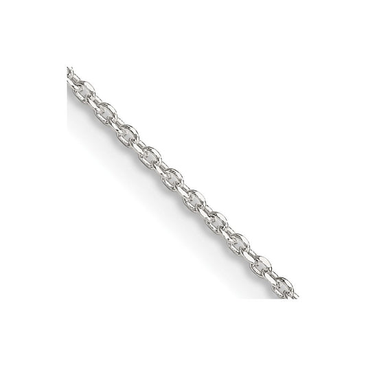 Sterling Silver 1.25mm Diamond-cut Forzantine Cable ChainQPE47