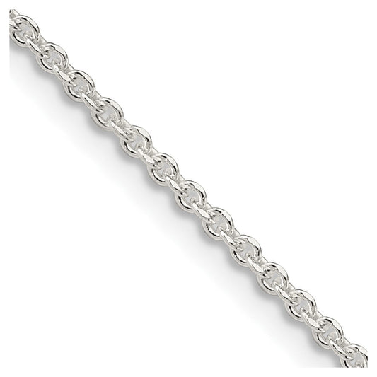 Sterling Silver 1.85mm Diamond-cut Forzantine Cable ChainQPE88