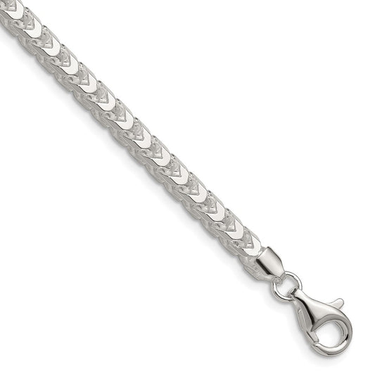 Sterling Silver 4.7mm D/C Square Franco ChainQQF140