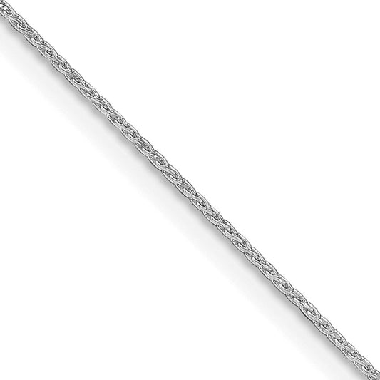 Sterling Silver Rhodium-plated .85mm Diamond-cut Round Spiga ChainQSR025R