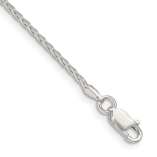 Sterling Silver 1.7mm Diamond-cut Round Spiga Chain QSR050-8