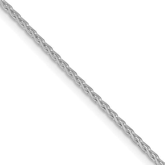 Sterling Silver Rhodium-plated 1.7mm Diamond-cut Round Spiga ChainQSR050R