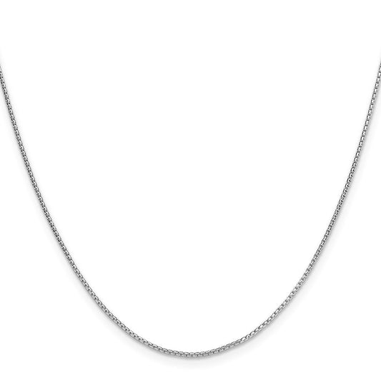 Sterling Silver .95mm Diamond-cut Round Box ChainQVX019