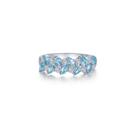 Lafonn Blue Leaf Canopy Ring