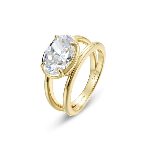 Lafonn Floating Oval Split Shank Ring