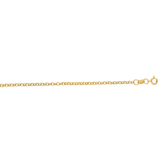 Royal Chain 14K Gold 1.9mm Lite Rolo Chain R080
