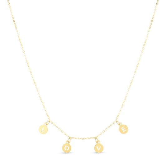 Royal Chain 14K "Love" Necklace RC13738