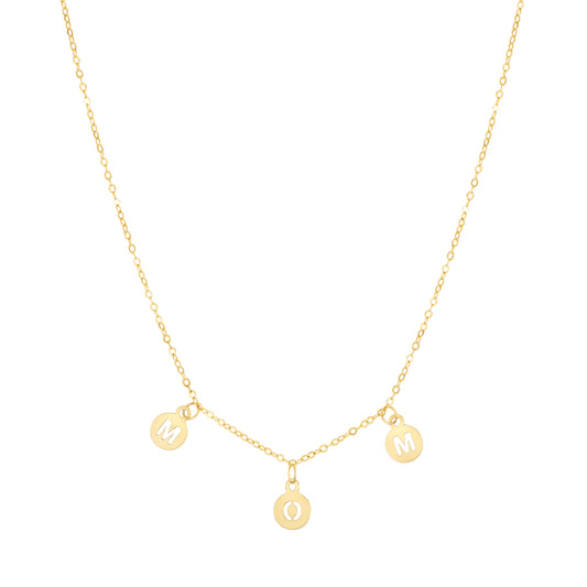 Royal Chain 14K "Mom" Necklace RC13739