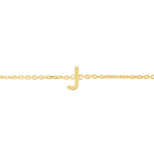 Royal Chain 14K Mini Initial J Necklace RCJ13324