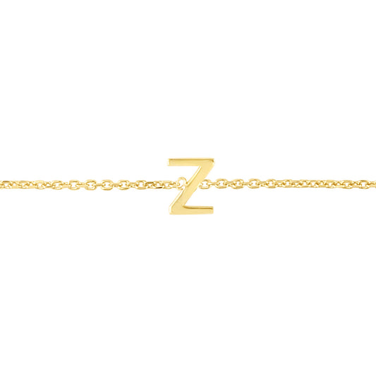 Royal Chain 14K Mini Initial Z Bracelet RCZ13324