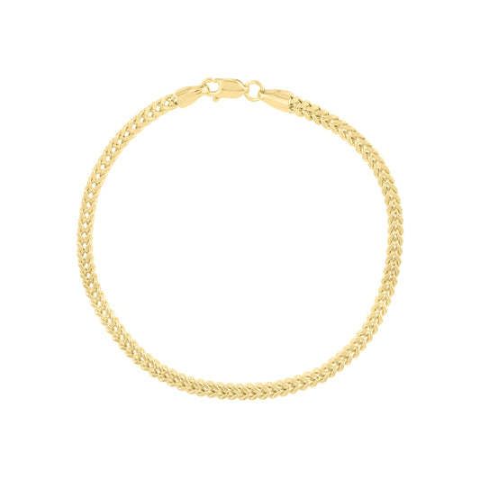 Royal Chain 14K Gold 3mm Semi-Solid Square Franco Chain SFR080