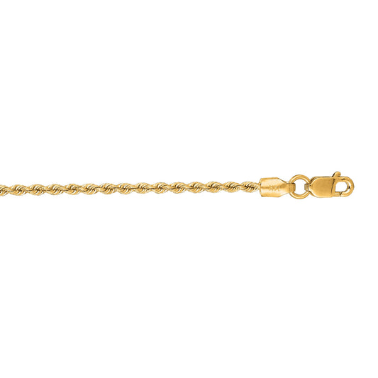 Royal Chain 14K Gold 1.5mm Rope Chain SR012