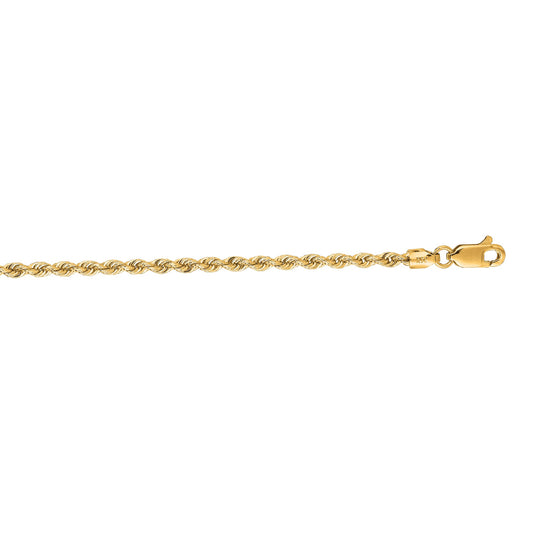 Royal Chain 14K Gold 2.5mm Rope Chain SR018