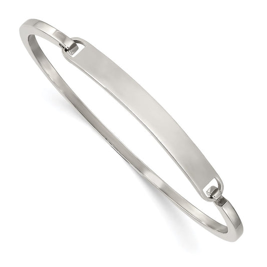 Chisel Stainless Steel Polished 2mm ID Bangle SRB2841