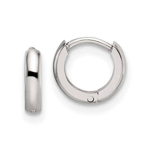 SRE1155 Chisel Stainless Steel Polished 2mm Endless Hinged Hoops