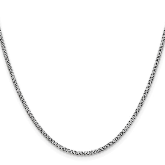 Chisel Stainless Steel Antiqued 2mm 20 inch Round Curb ChainSRN1006