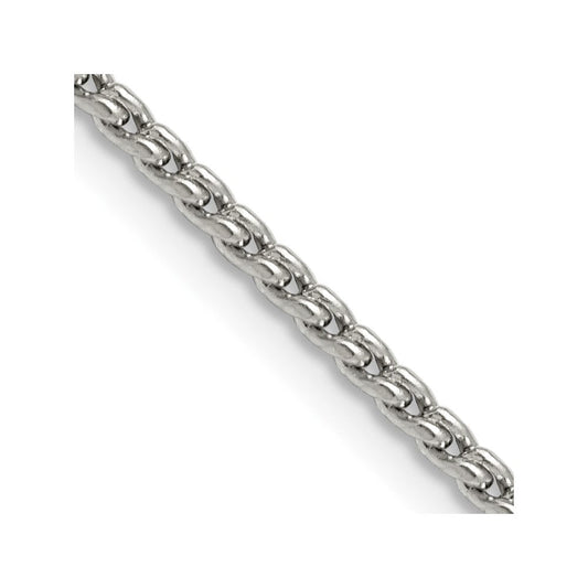 Chisel Stainless Steel Polished 2.5mm 16 inch Fancy Link ChainSRN1618