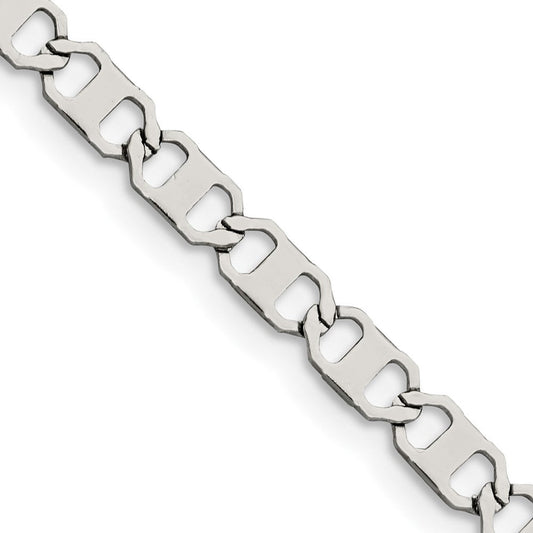 Chisel Stainless Steel Polished 5mm 18 inch Anchor ChainSRN1880
