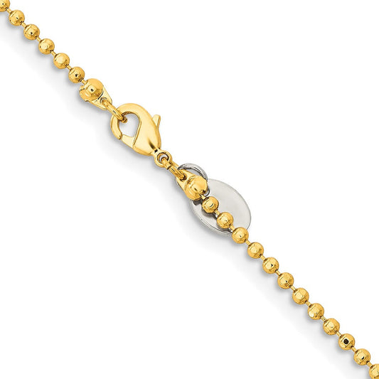 Chisel Gold-tone Brass 2.00mm Plated 20 inch Ball ChainSRN212