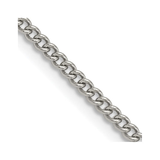 Chisel Stainless Steel Polished 3mm 18 inch Curb ChainSRN225