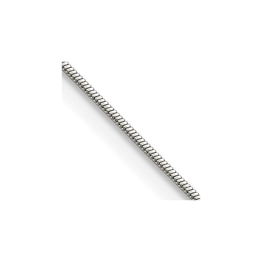 Chisel Stainless Steel Polished 1.2mm Square Snake 18 inch ChainSRN2866