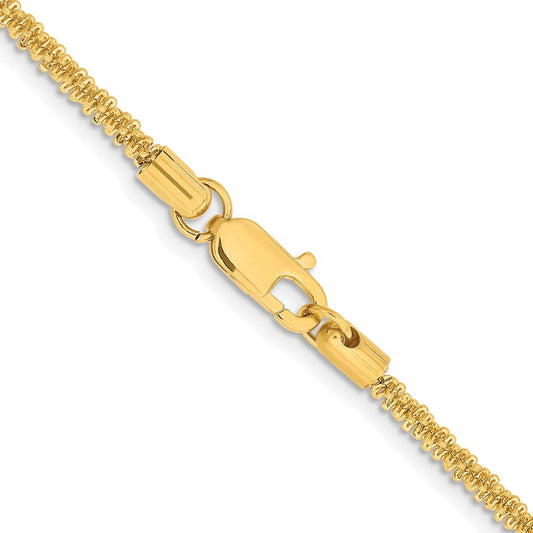 Chisel Stainless Steel Polished Yellow IP-plated 3mm 24 inch Cyclone ChainSRN2874