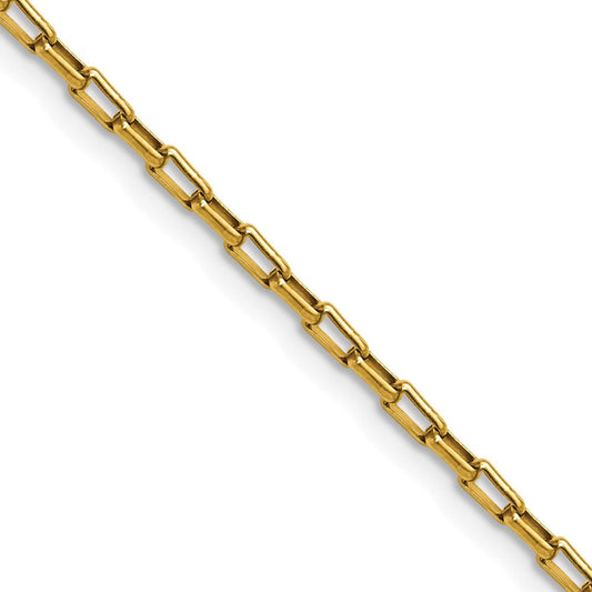 Chisel Stainless Steel Polished Yellow IP-plated 2.2mm 16 inch Fancy Box/Paperclip Link ChainSRN3399GP