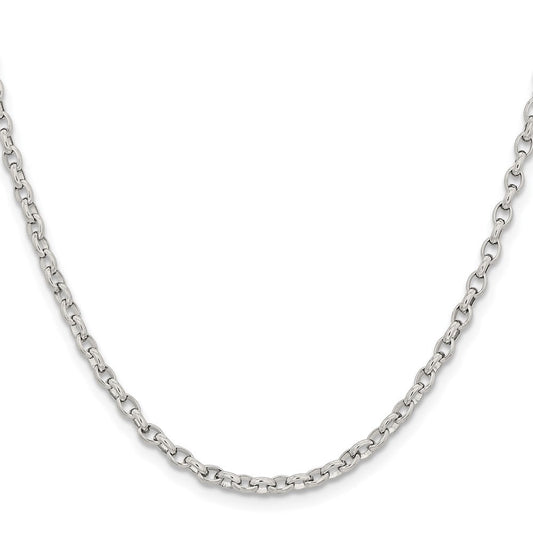 Chisel Stainless Steel Polished 3.2mm 20 inch Cable ChainSRN656