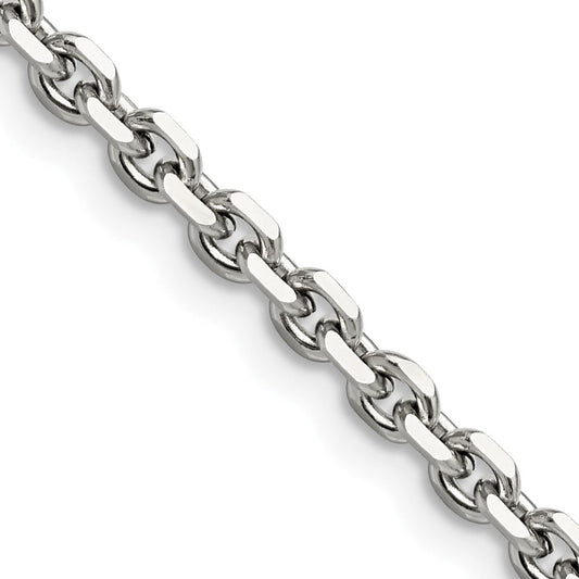 Chisel Stainless Steel Polished 4.3mm 20 inch Cable ChainSRN659
