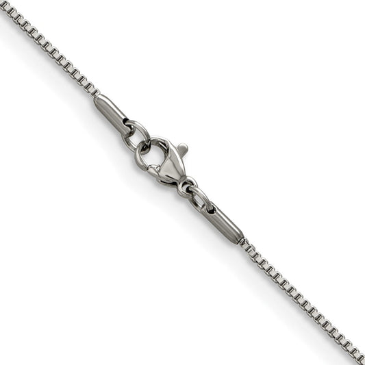 Chisel Stainless Steel Polished 1.2mm 20 inch Box ChainSRN661