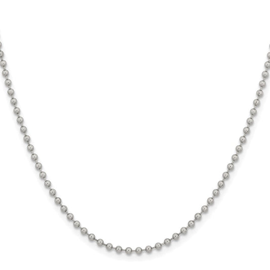 Chisel Stainless Steel Polished 2.4mm 18 inch Ball ChainSRN668