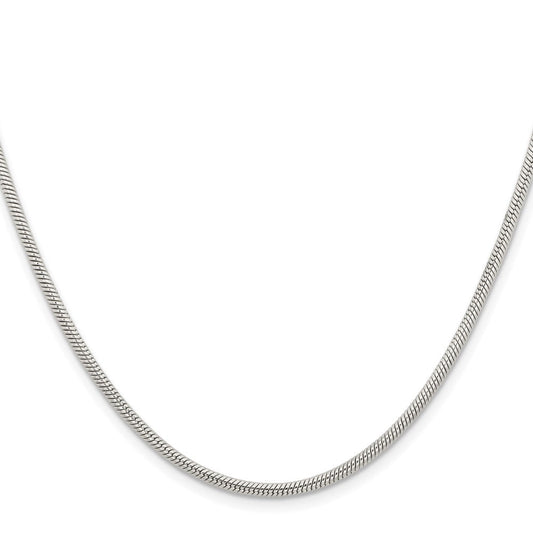 Chisel Stainless Steel Polished 2.4mm 22 inch Snake ChainSRN669