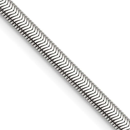 Chisel Stainless Steel Polished 4.2mm 20 inch Flat Snake ChainSRN670