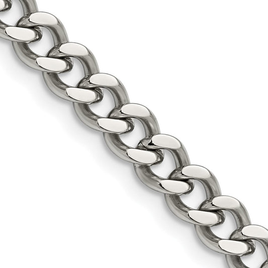 Chisel Stainless Steel Polished 6.75mm 20 inch Curb ChainSRN689
