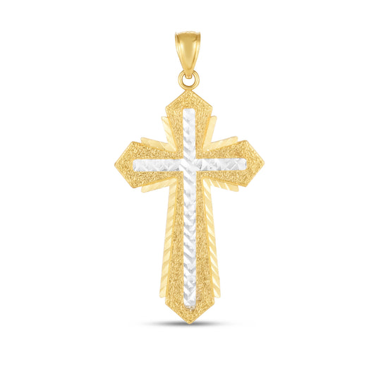 Royal Chain 14K Two-tone Cross Pendant TPD3751