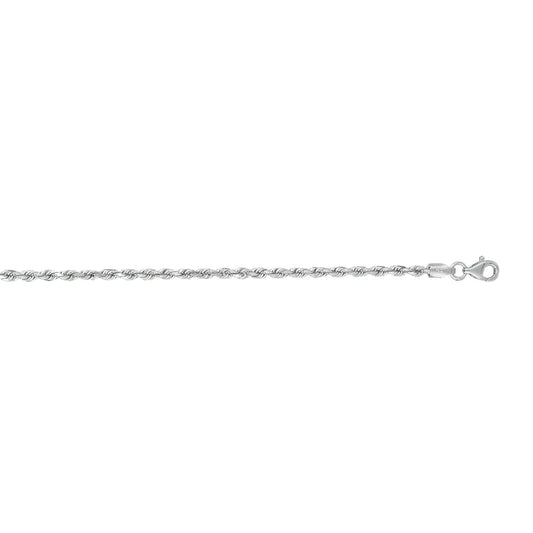Royal Chain 14K Gold 2.5mm Diamond Cut Royal Rope Chain WR018