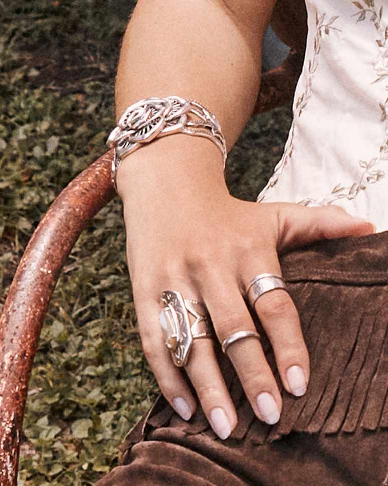 Beau 14k Yellow and White Gold Band Ring