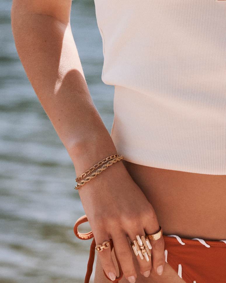 Beau Vintage Silver and Gold Pave Band Ring in White CZ