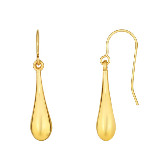 Royal Chain 10K Gold Polished Tear Drop Earring ER3926
