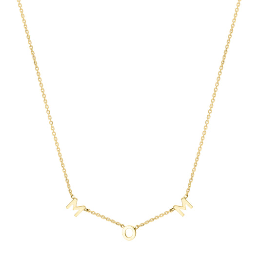 Royal Chain 10K "Mom" Necklace ZRC10858