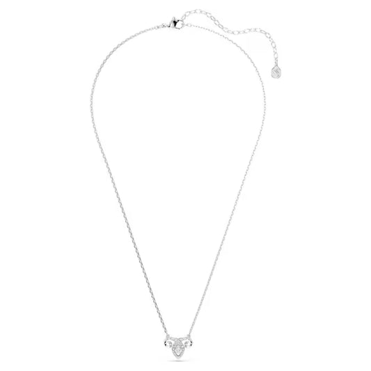 Chinese Zodiac Pendant Mixed Cuts, White, Rhodium Plated ,18K Rose Gold Finish