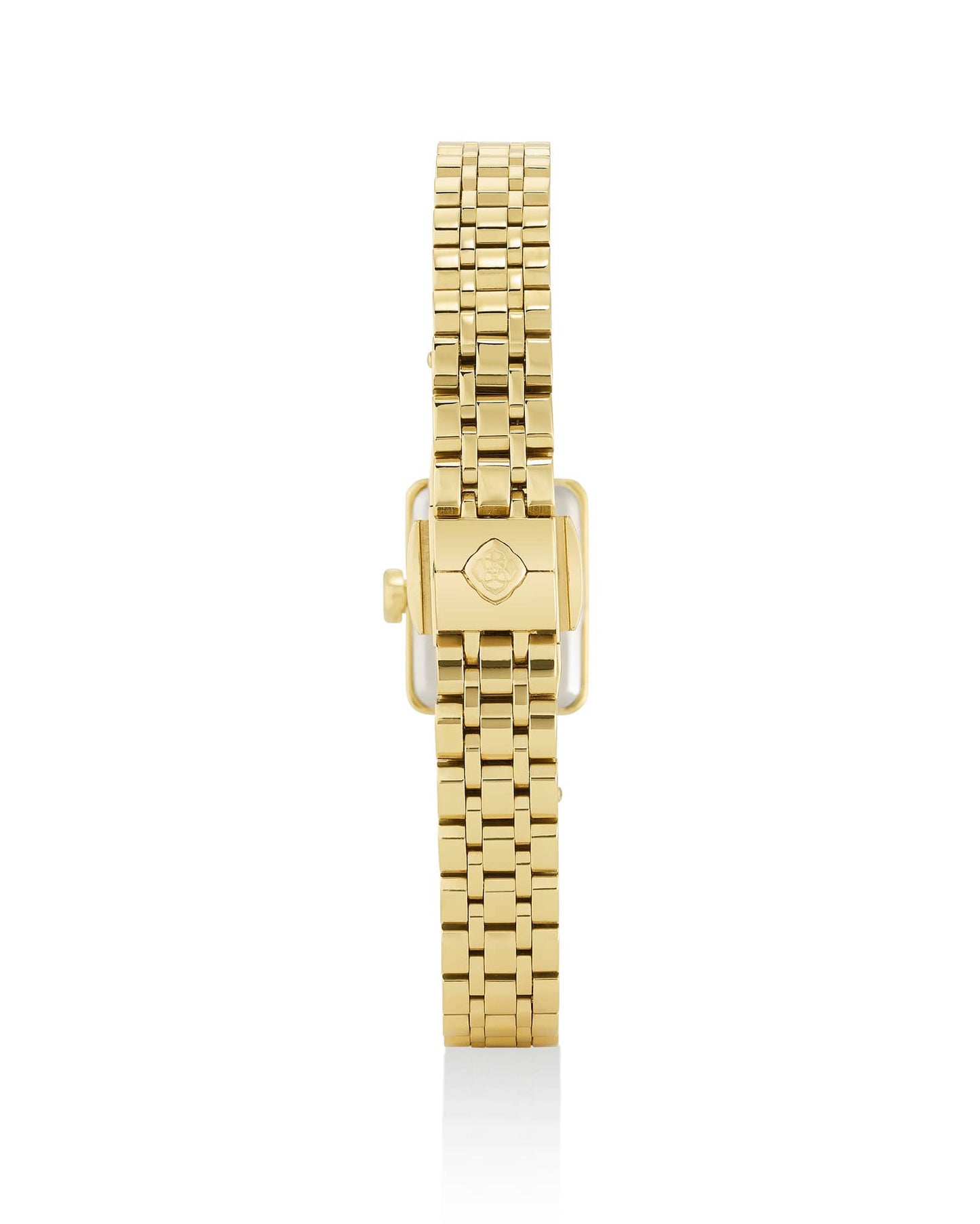 Adela Gold Tone Stainless Steel Watch in Black Mother-of-Pearl 9608873381