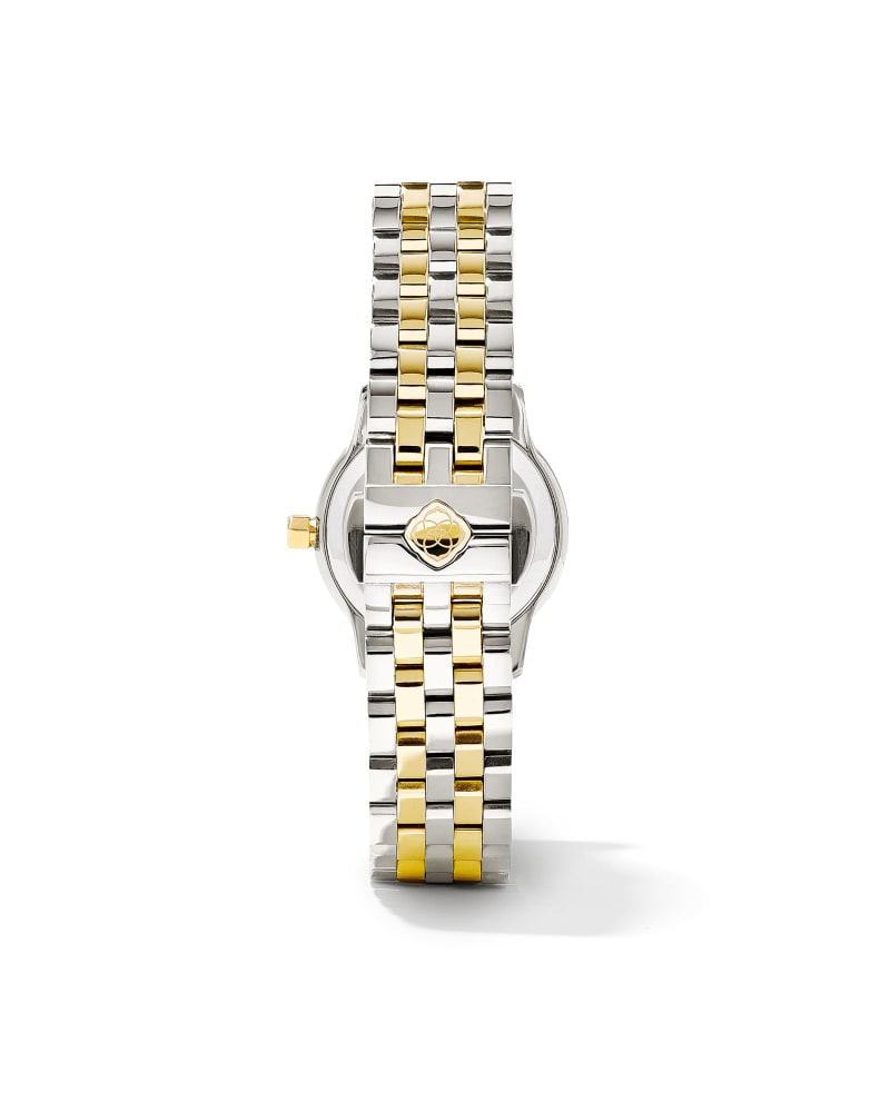 Alex Two Tone Stainless Steel 28mm Watch in Ivory Mother-of-Pearl 9608803563