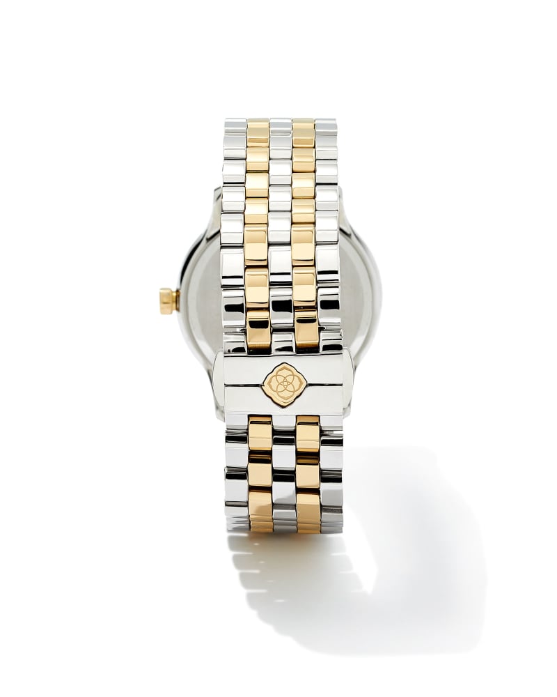 Alex Two Tone Stainless Steel 35mm Watch in Ivory Mother-of-Pearl 9608802821