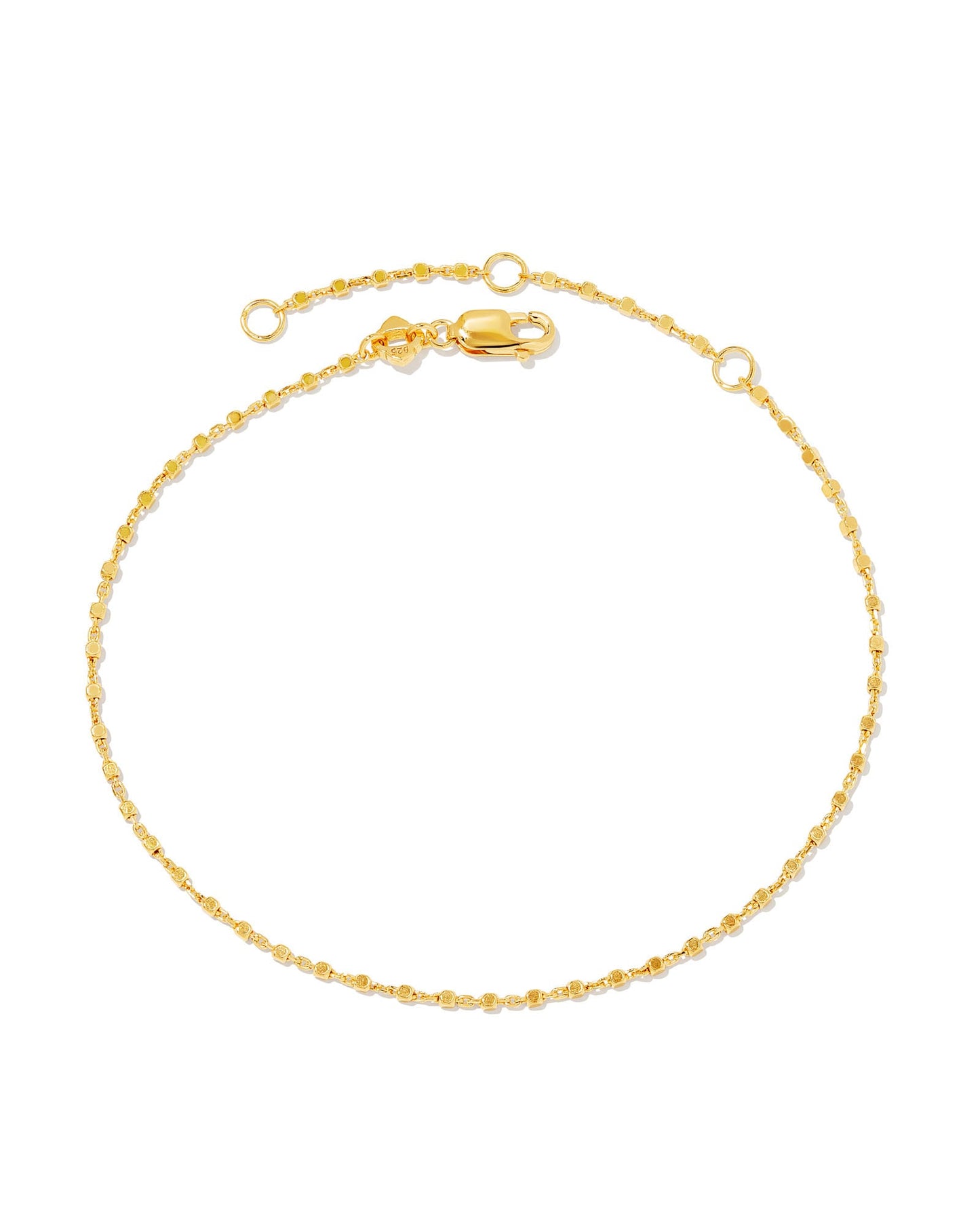 Beaded Satellite Chain Bracelet in 18k Gold Vermeil & Sterling Silver