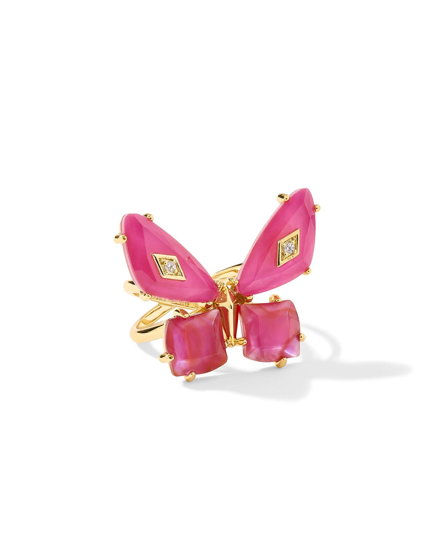 Bianca Butterfly Silver & Gold Cocktail Ring