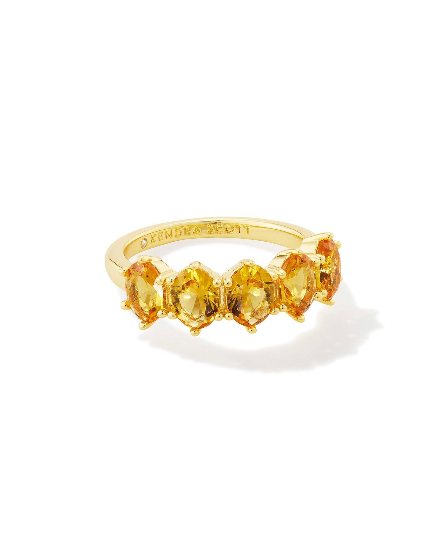 Cailin Gold Crystal Band Ring