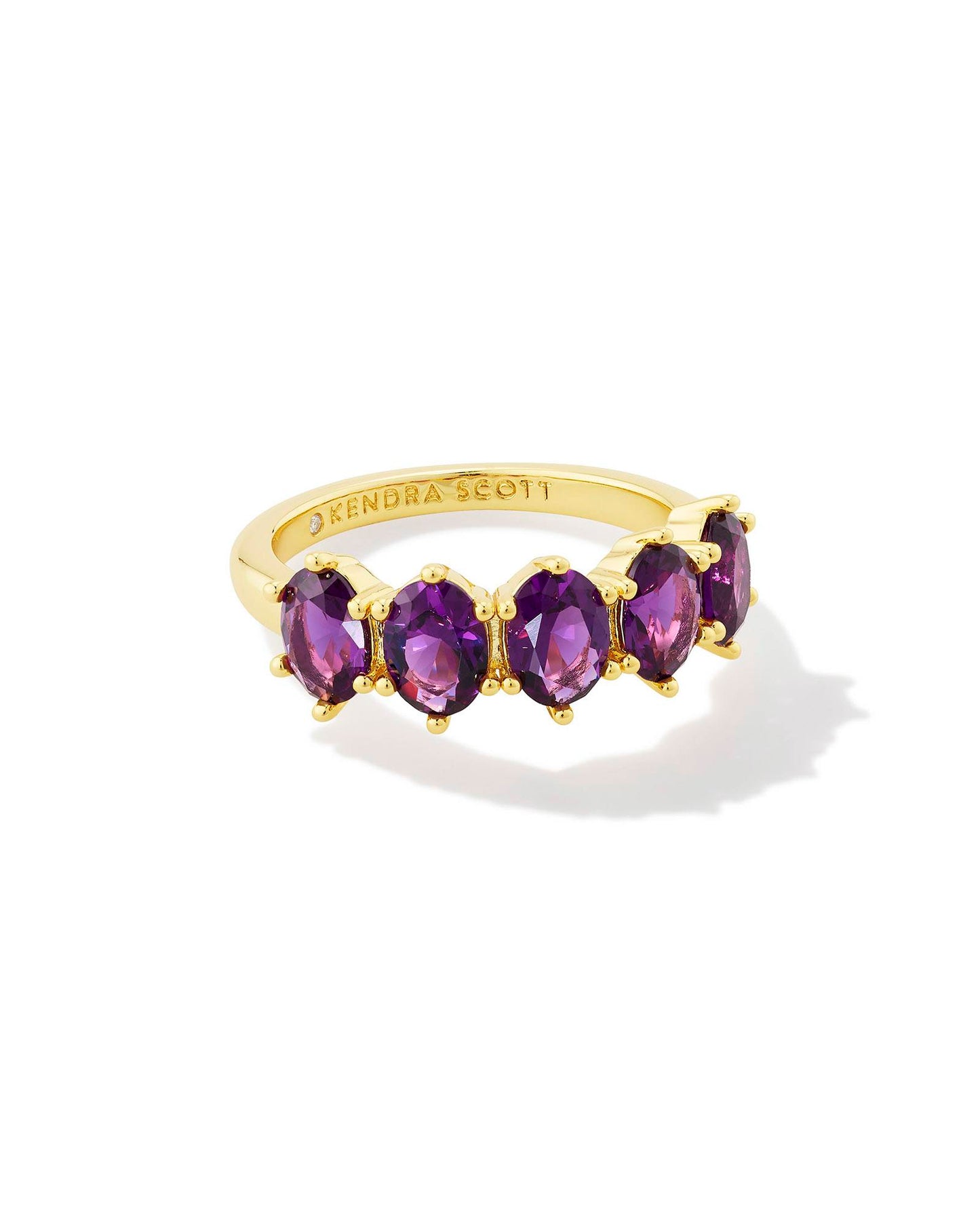 Cailin Gold Crystal Band Ring