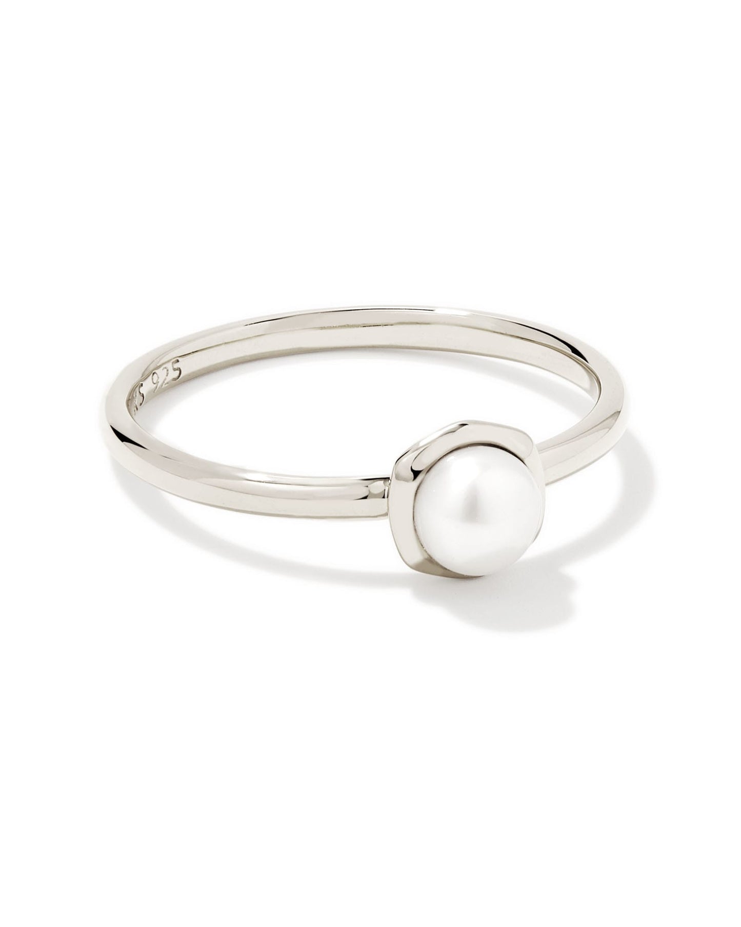 Davie Pearl 18k Gold Vermeil Band Ring in Freshwater Cultured Pearl